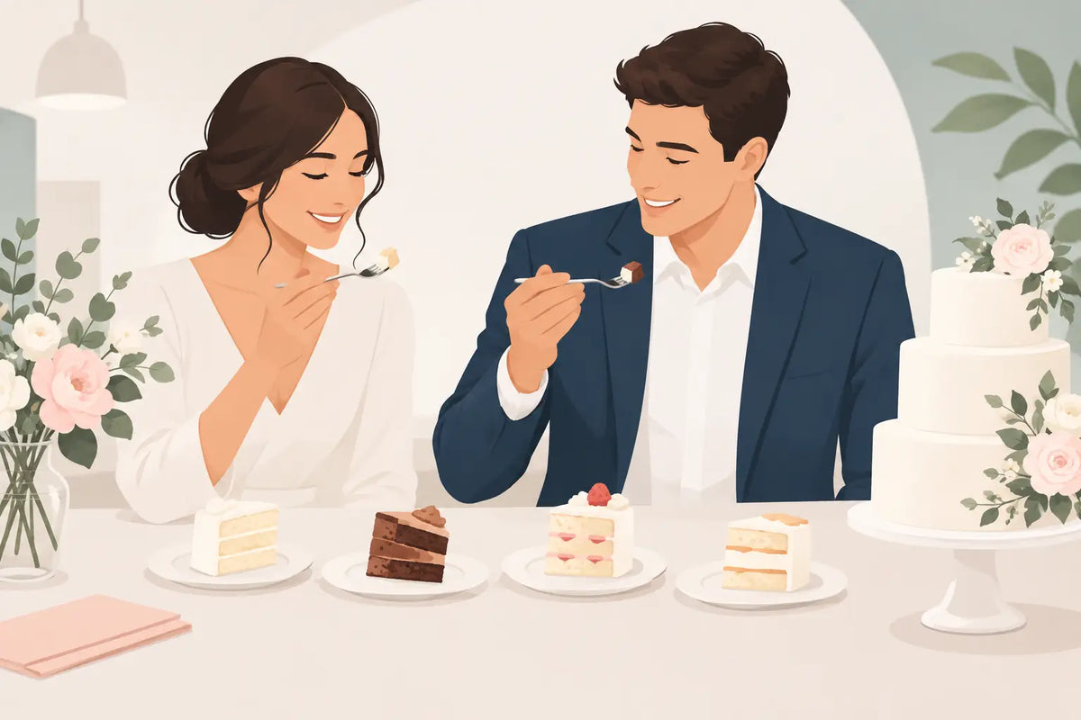 A Guide to Wedding Cake Tasting That Feels Easy