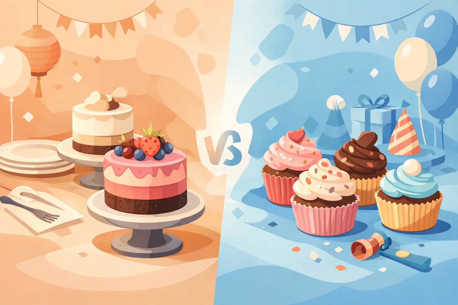 Mini Cakes Versus Cupcakes: Which Fits Your Party?