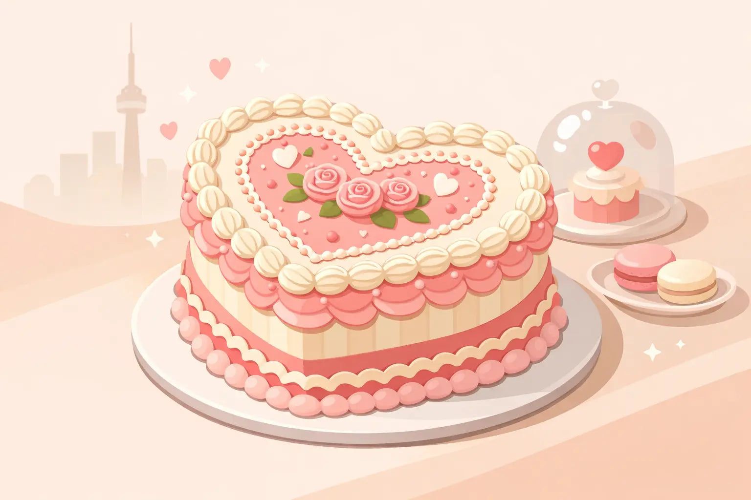 Vintage Heart Cake Toronto Designs to Love