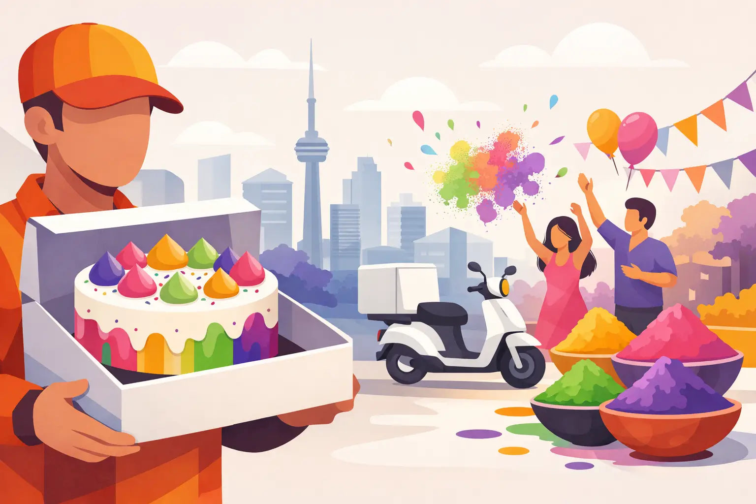 Holi Cake Delivery Toronto for a Brighter Party
