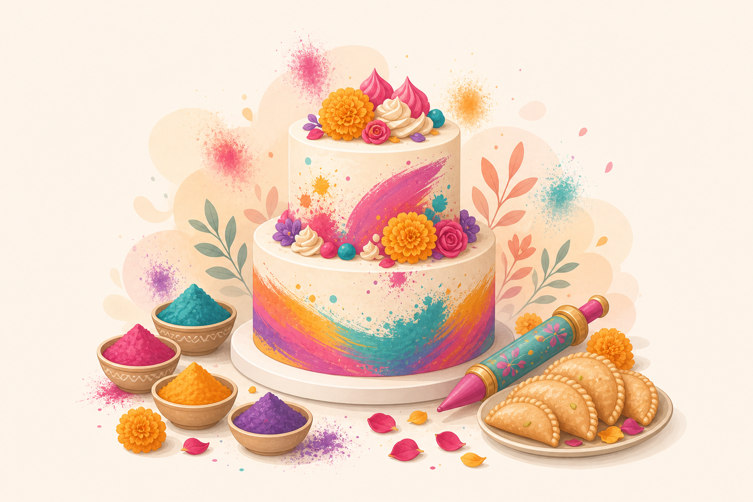 Holi Cake Magic: Share Joy & Tradition with Delicious Edible Masterpieces