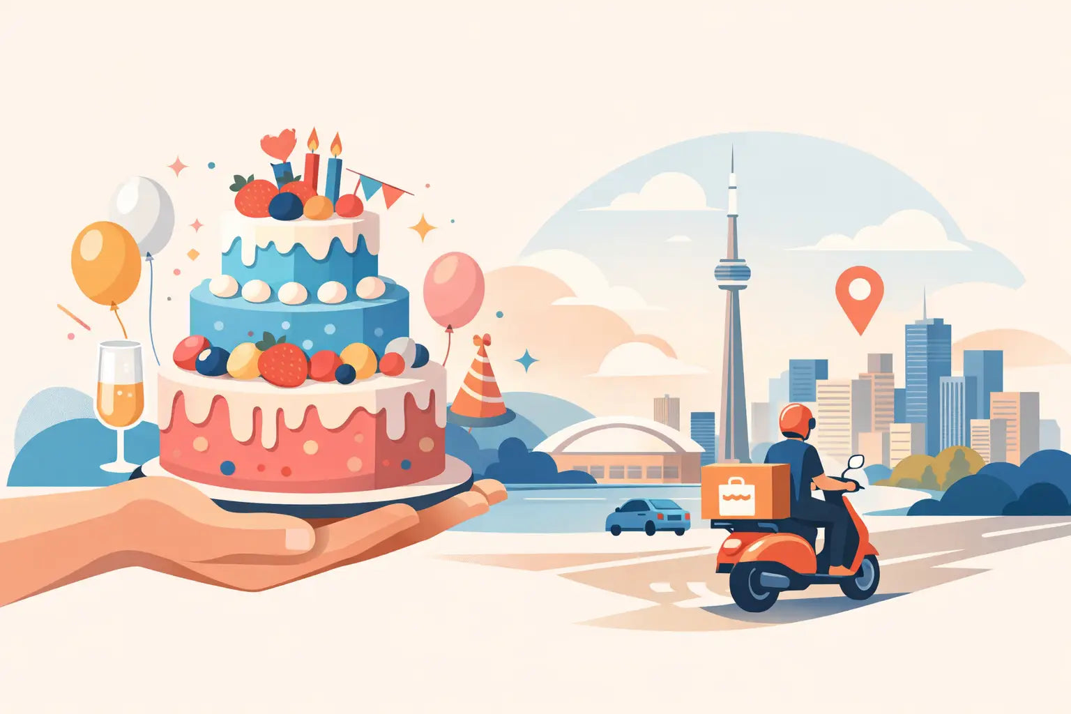 Custom Cake Delivery Toronto for Big Moments